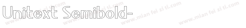 Unitext Semibold字体转换